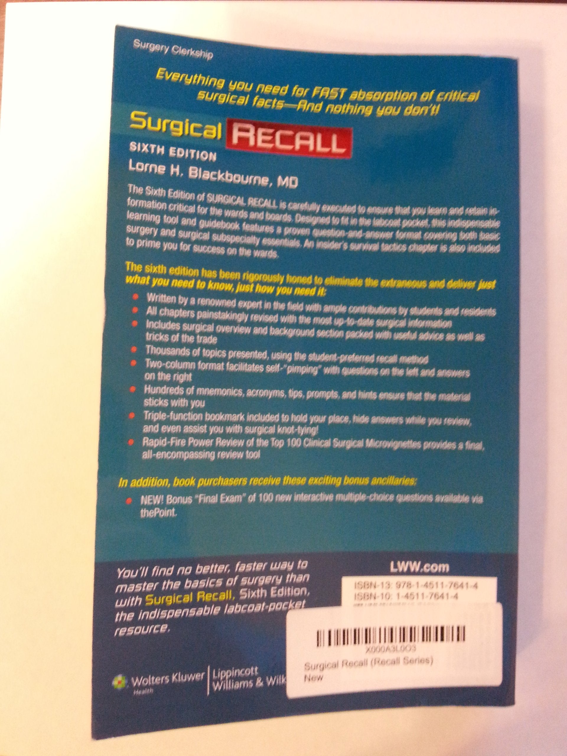 Surgical Recall, 6th Edition