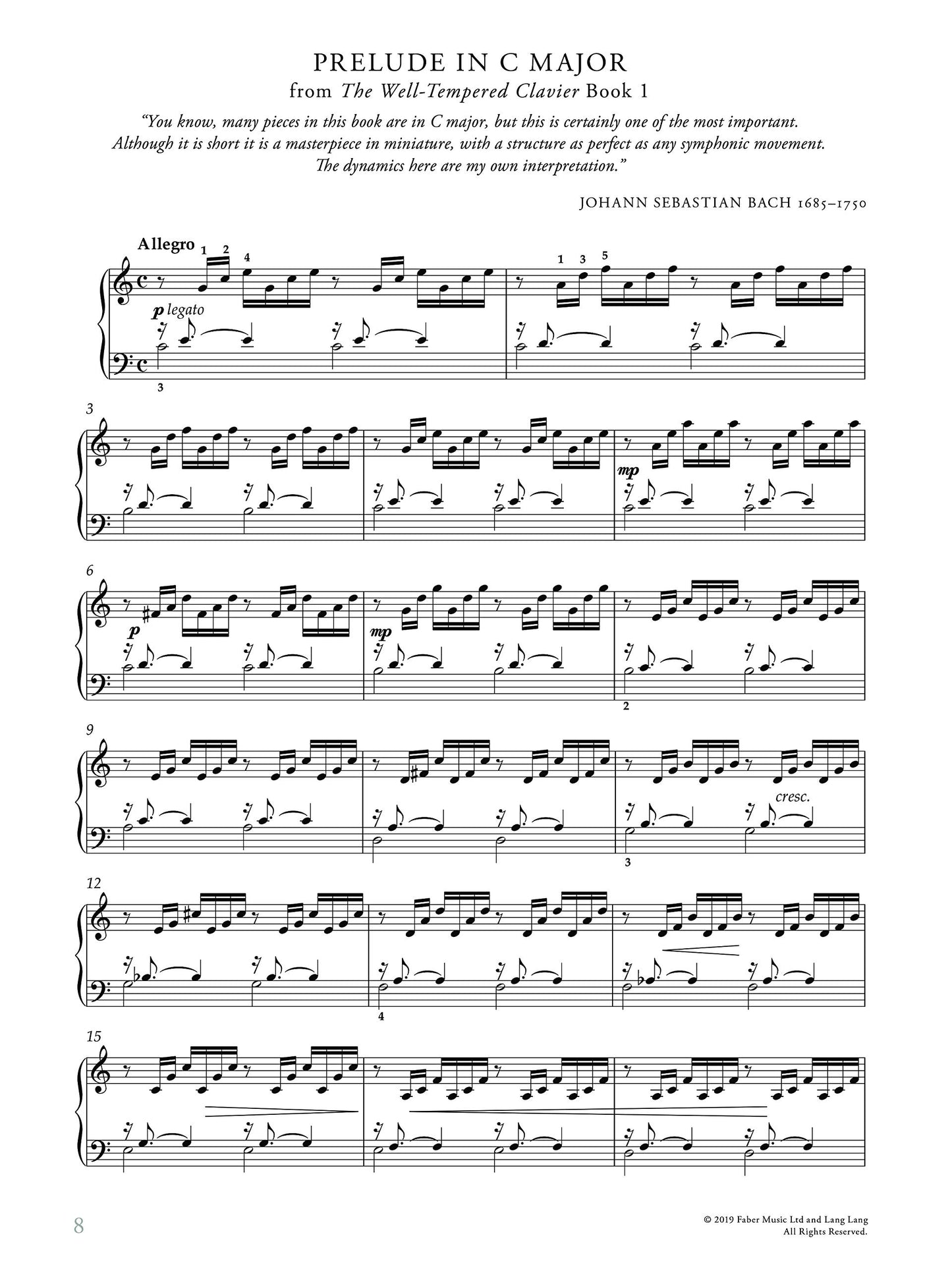 Lang Lang Piano Book: Hardcover Book (Faber Edition)