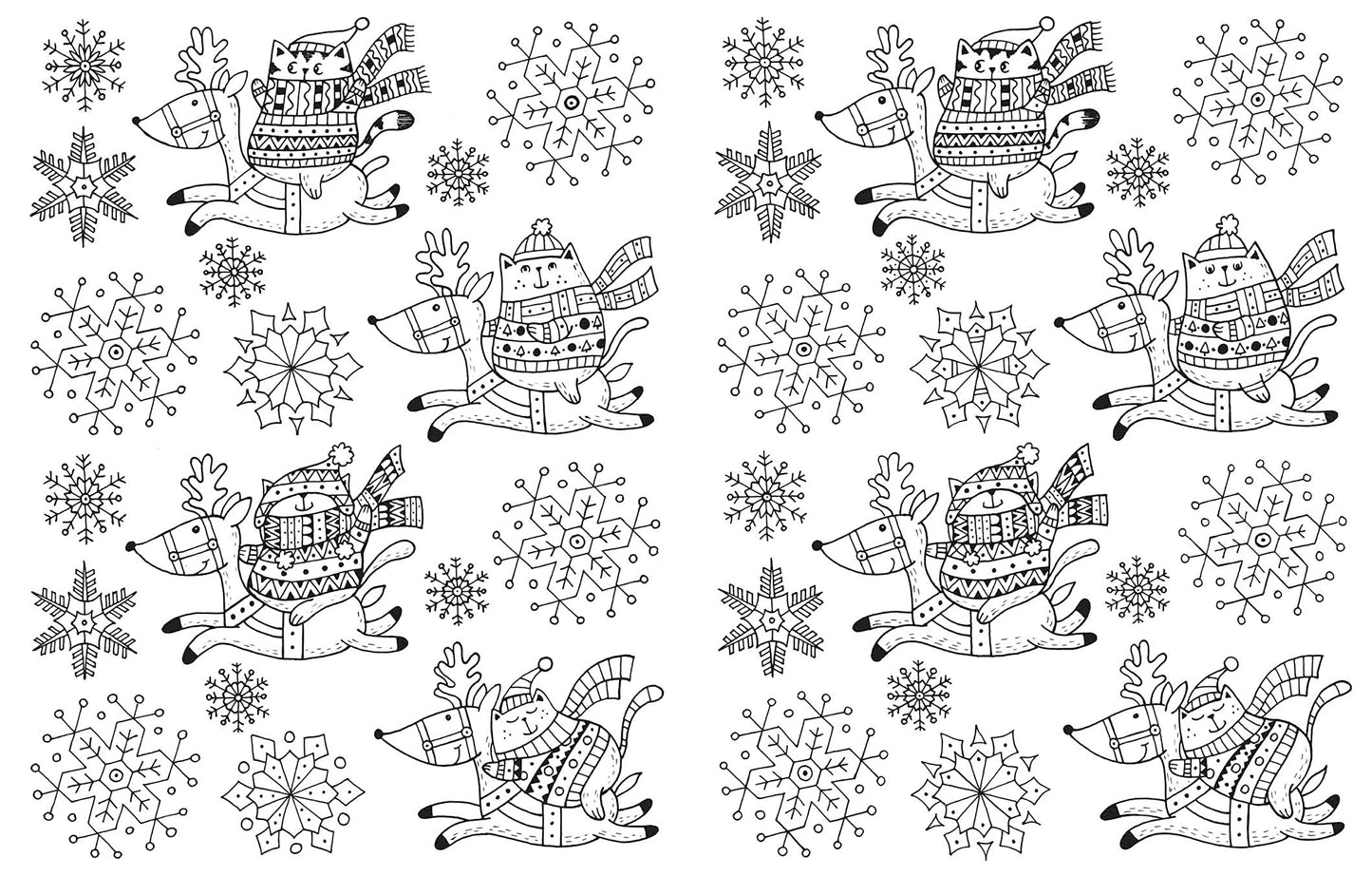 A Million Christmas Cats: Festive Felines to Color (Volume 4) (A Million Creatures to Color) (Volume 8)