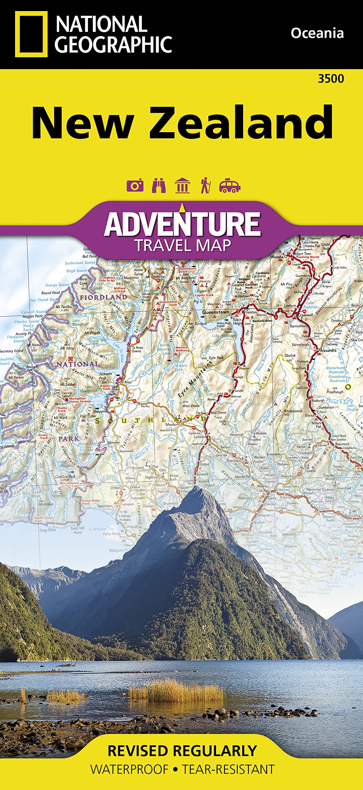 New Zealand Map (National Geographic Adventure Map, 3500)