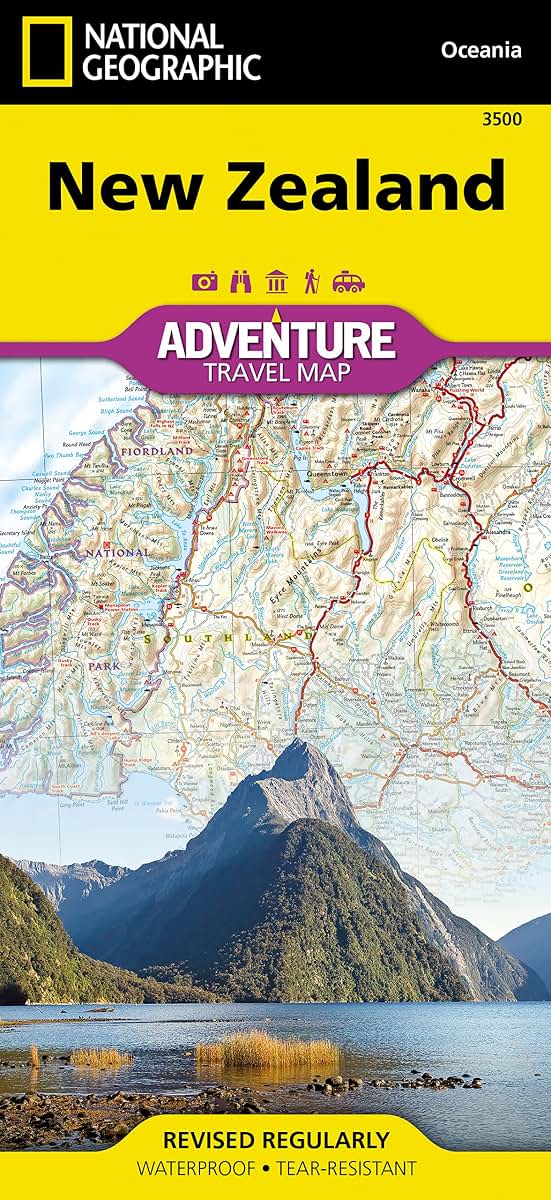New Zealand Map (National Geographic Adventure Map, 3500)