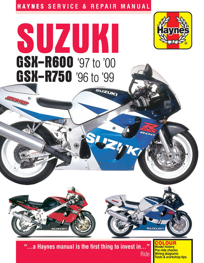 Suzuki GSX-R600 '97 to '00 - GSX-R750 '96 to '99 (Haynes Service & Repair Manual)