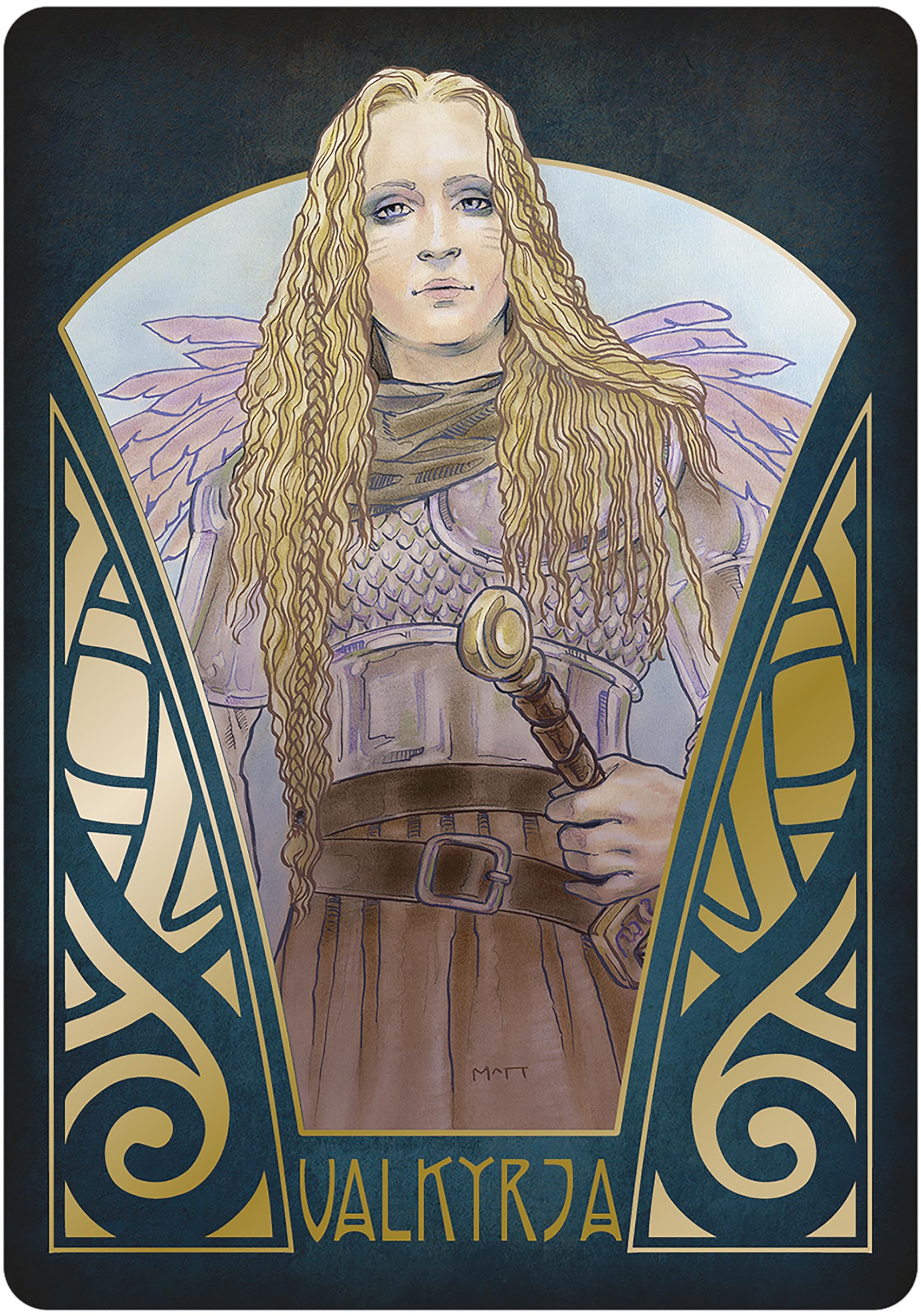 Gjallarhorn: A Norse Oracle Deck: Deluxe Set, 62 Gilt-Edged Oracle Cards, 80-Page Hardcover Book, Gold Foil Accents, Norse Mythology, Ancient Runes, Sigils, Gods & Goddesses