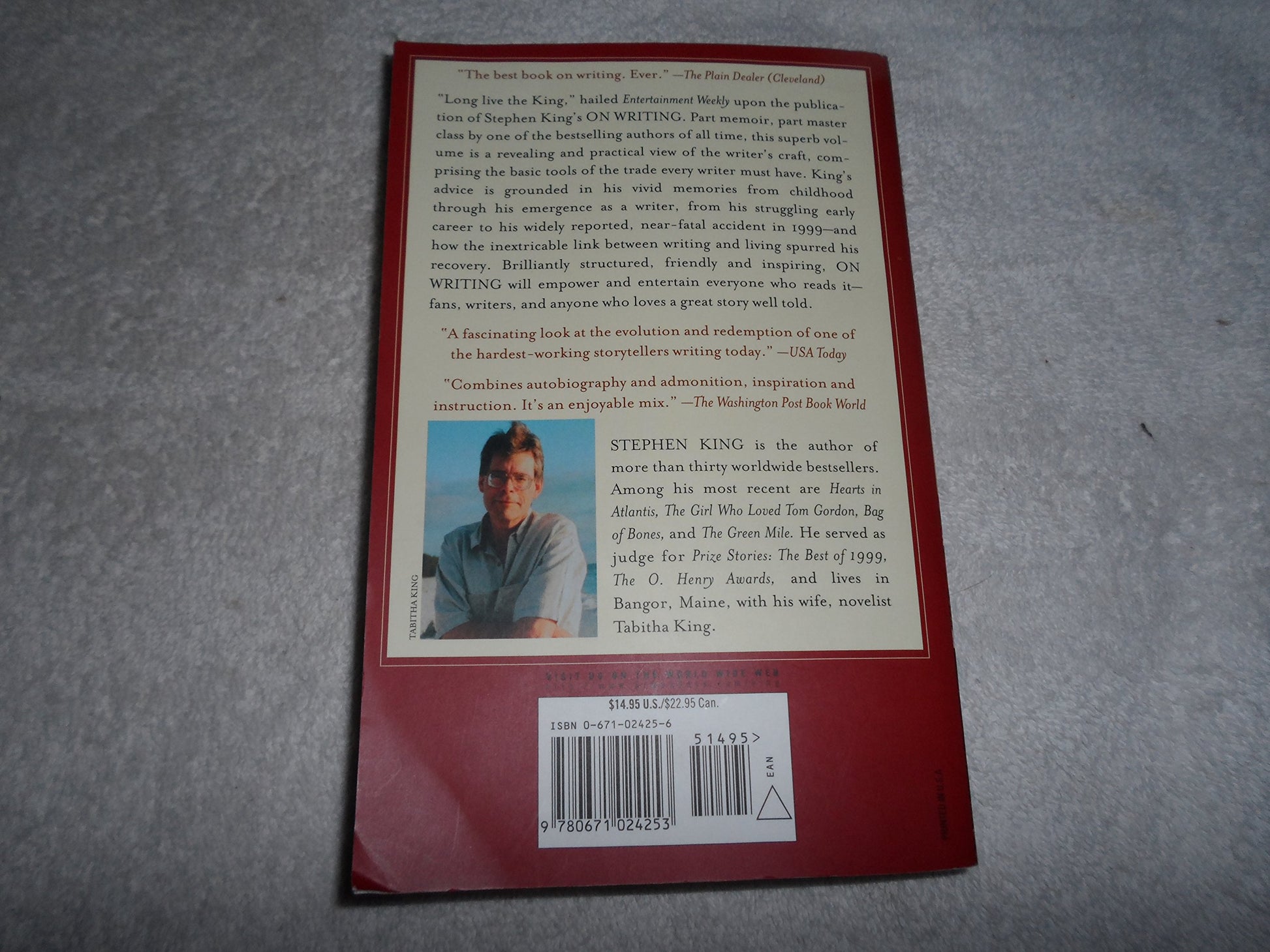 On Writing: A Memoir of the Craft