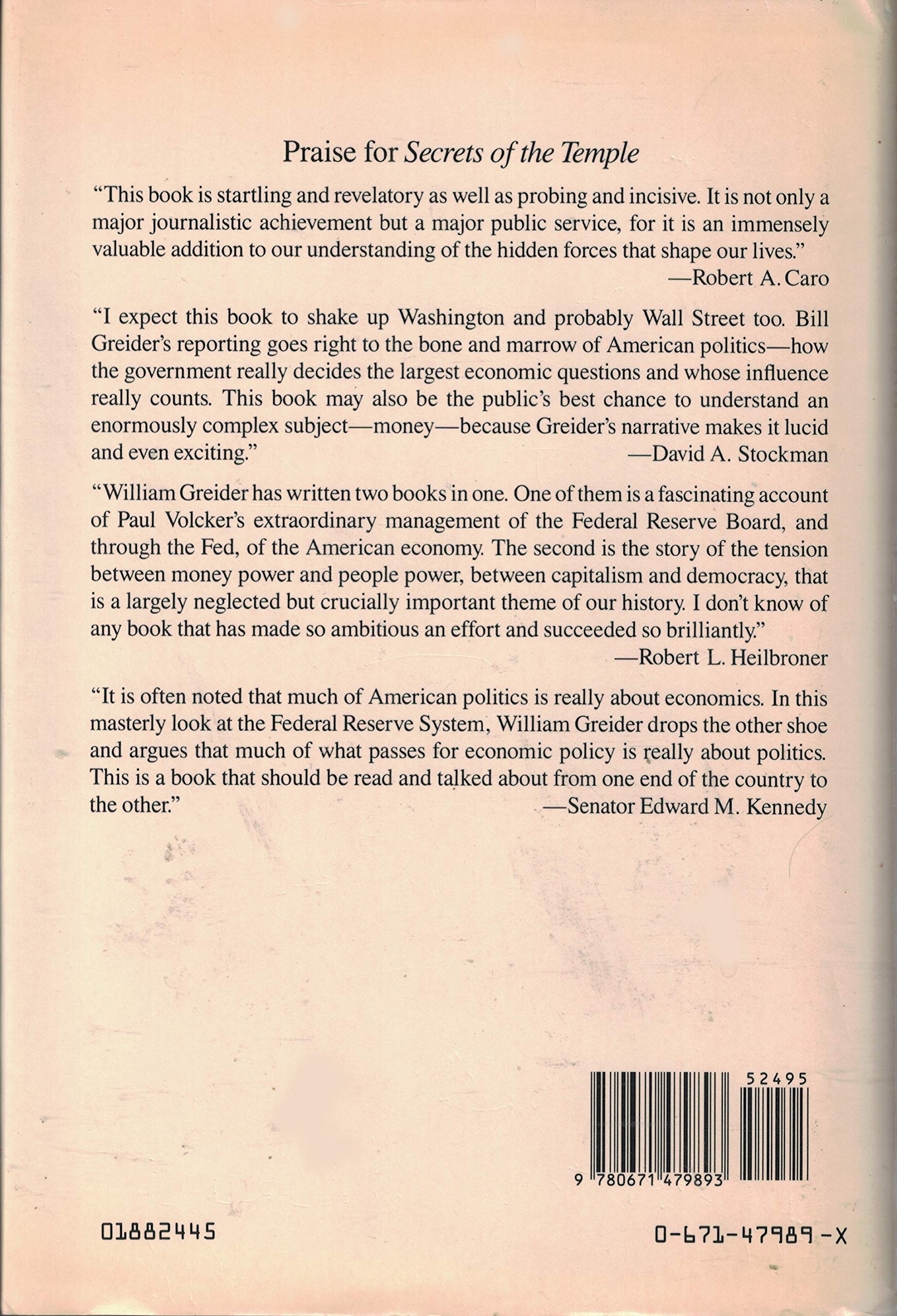 Secrets of the Temple: How the Federal Reserve Runs the Country