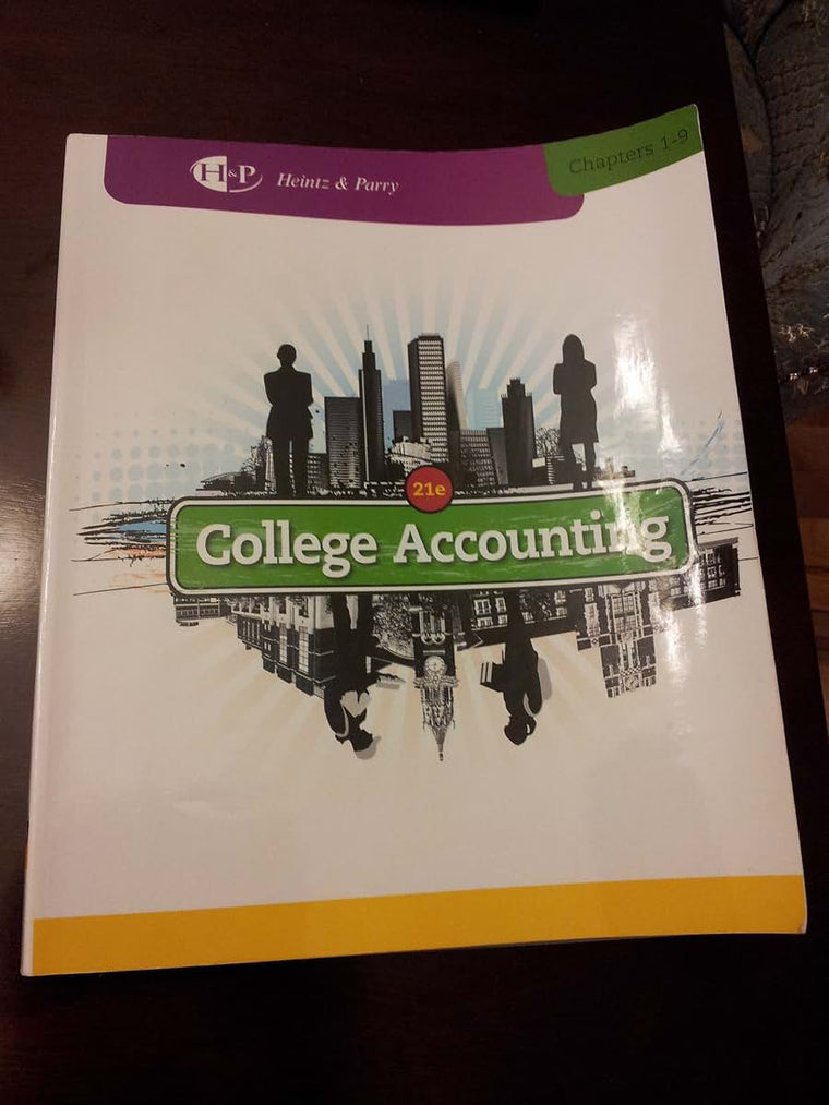College Accounting, Chapters 1-9 (New in Accounting from Heintz and Parry)