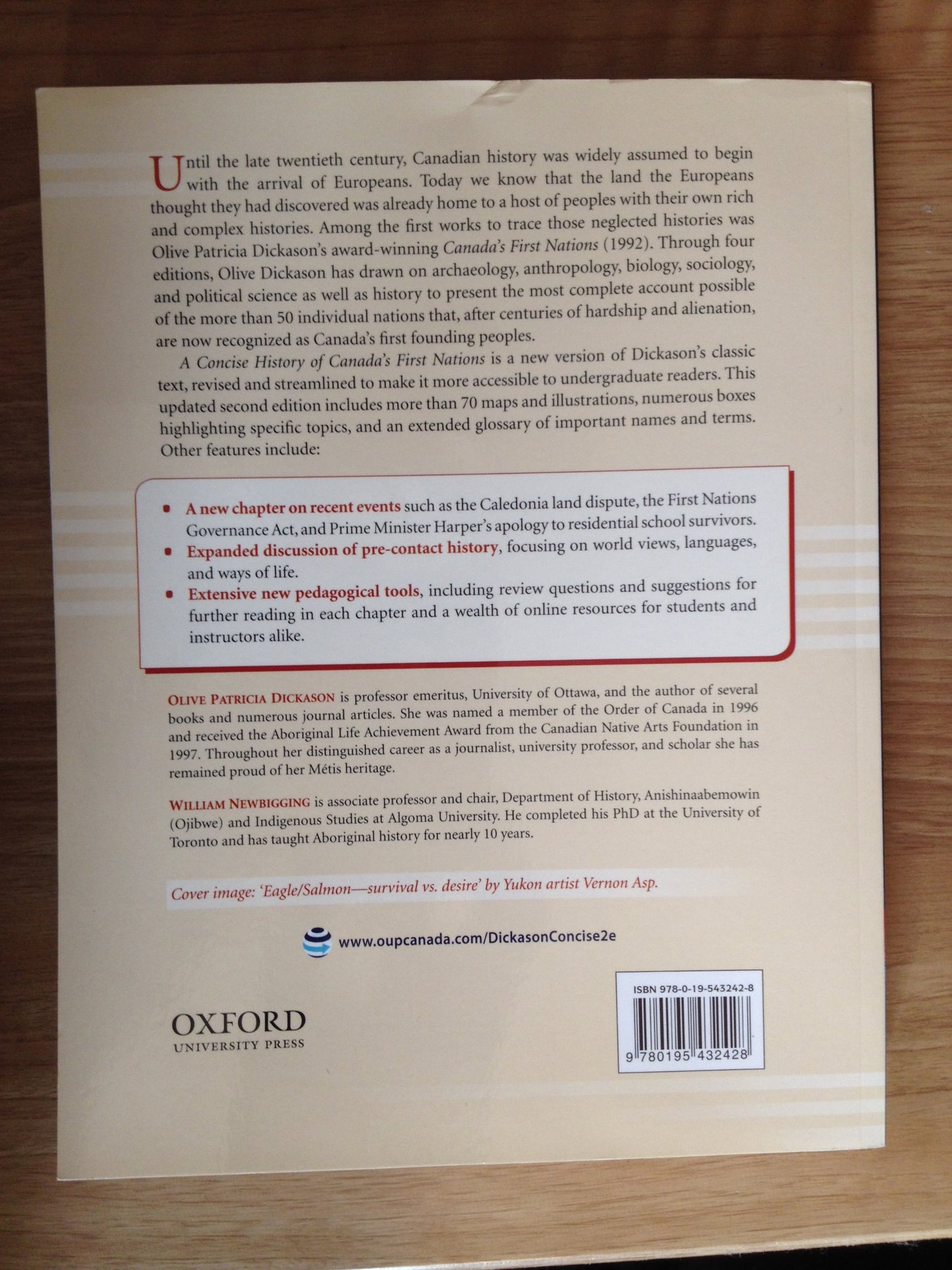 A Concise History of Canada's First Nations by Dickason, Oli