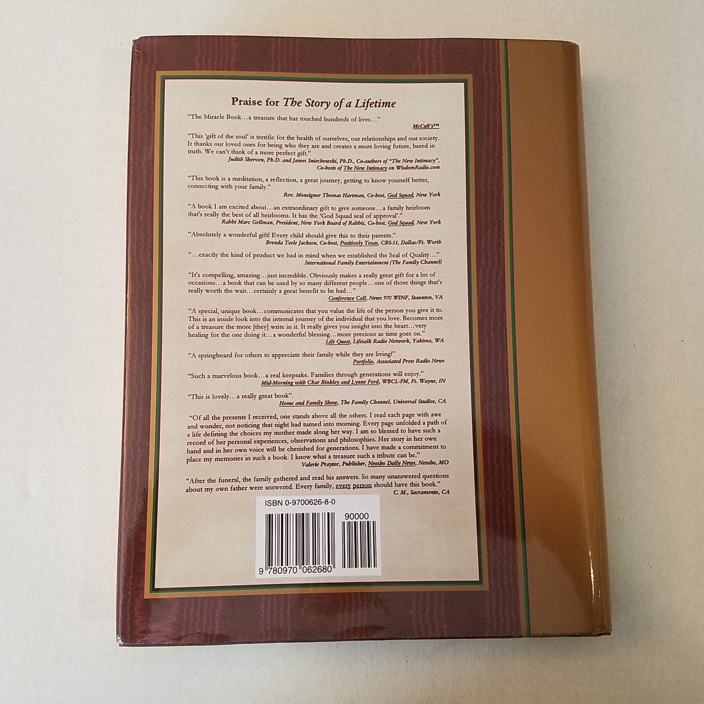 The Story of a Lifetime: A Keepsake of Personal Memoirs