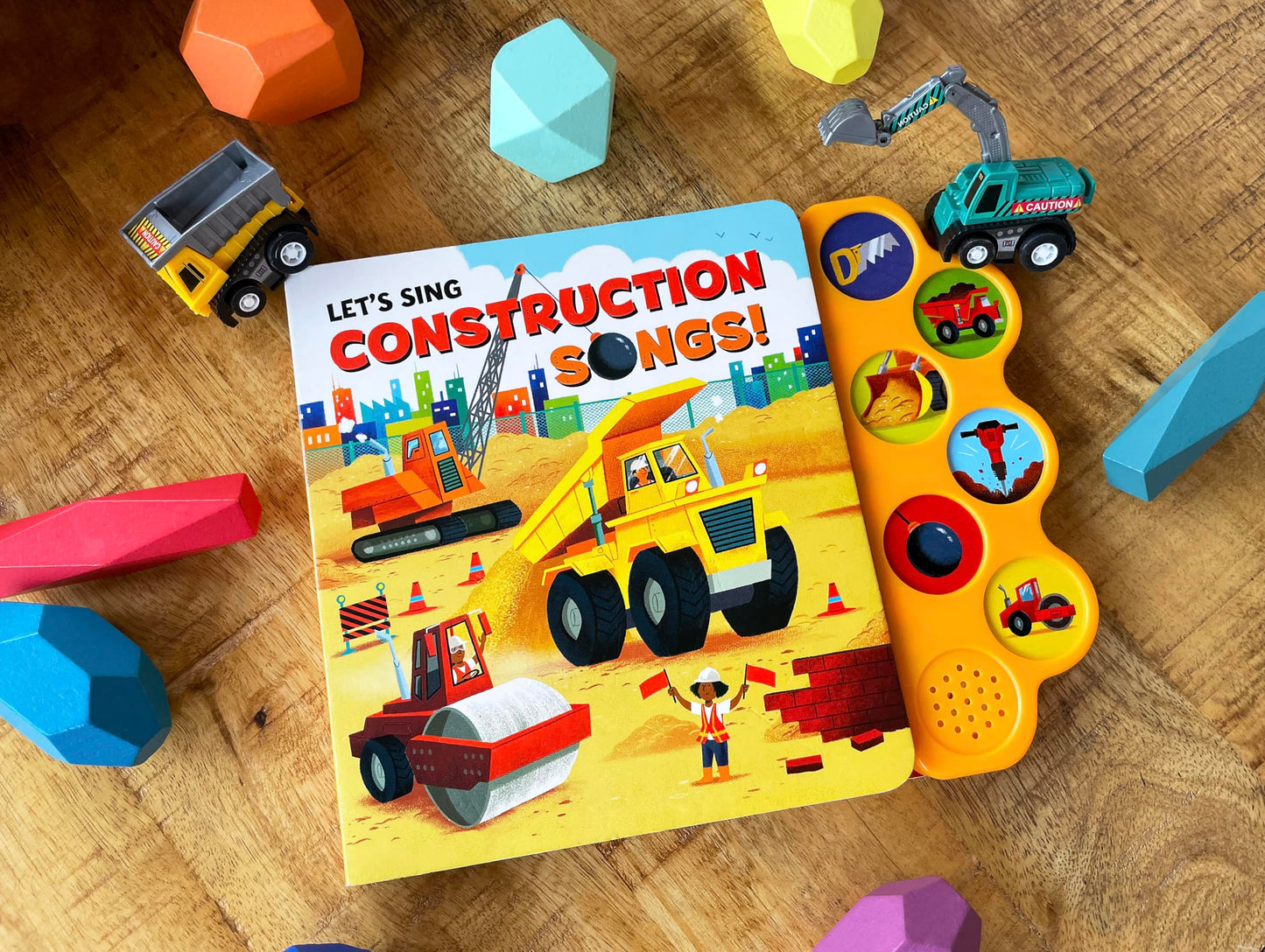 Let's Sing Construction Songs 6-Button Children's Song Board Book