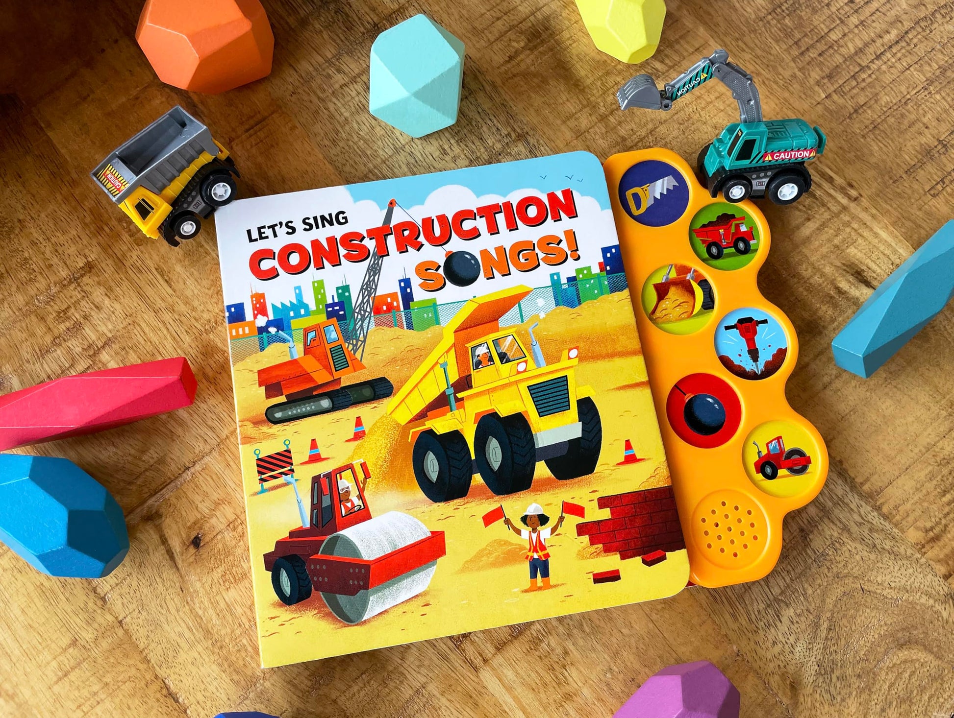 Let's Sing Construction Songs 6-Button Children's Song Board Book