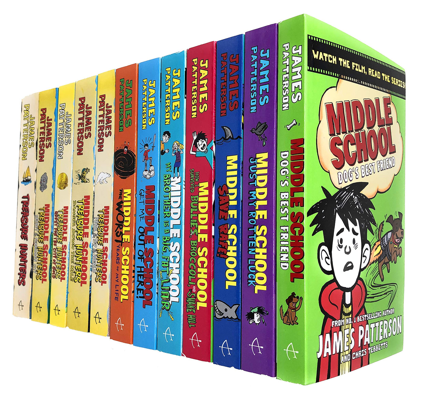 James Patterson Middle School and Treasure Hunters Collection 13 Books Set
