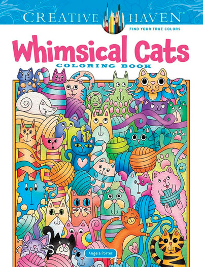 Creative Haven Whimsical Cats Coloring Book (Adult Coloring Books: Pets)