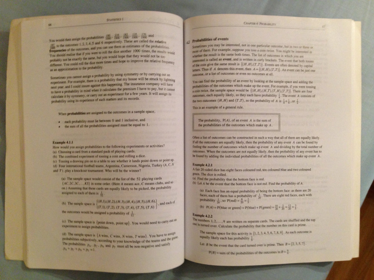 Statistics 1 (International)