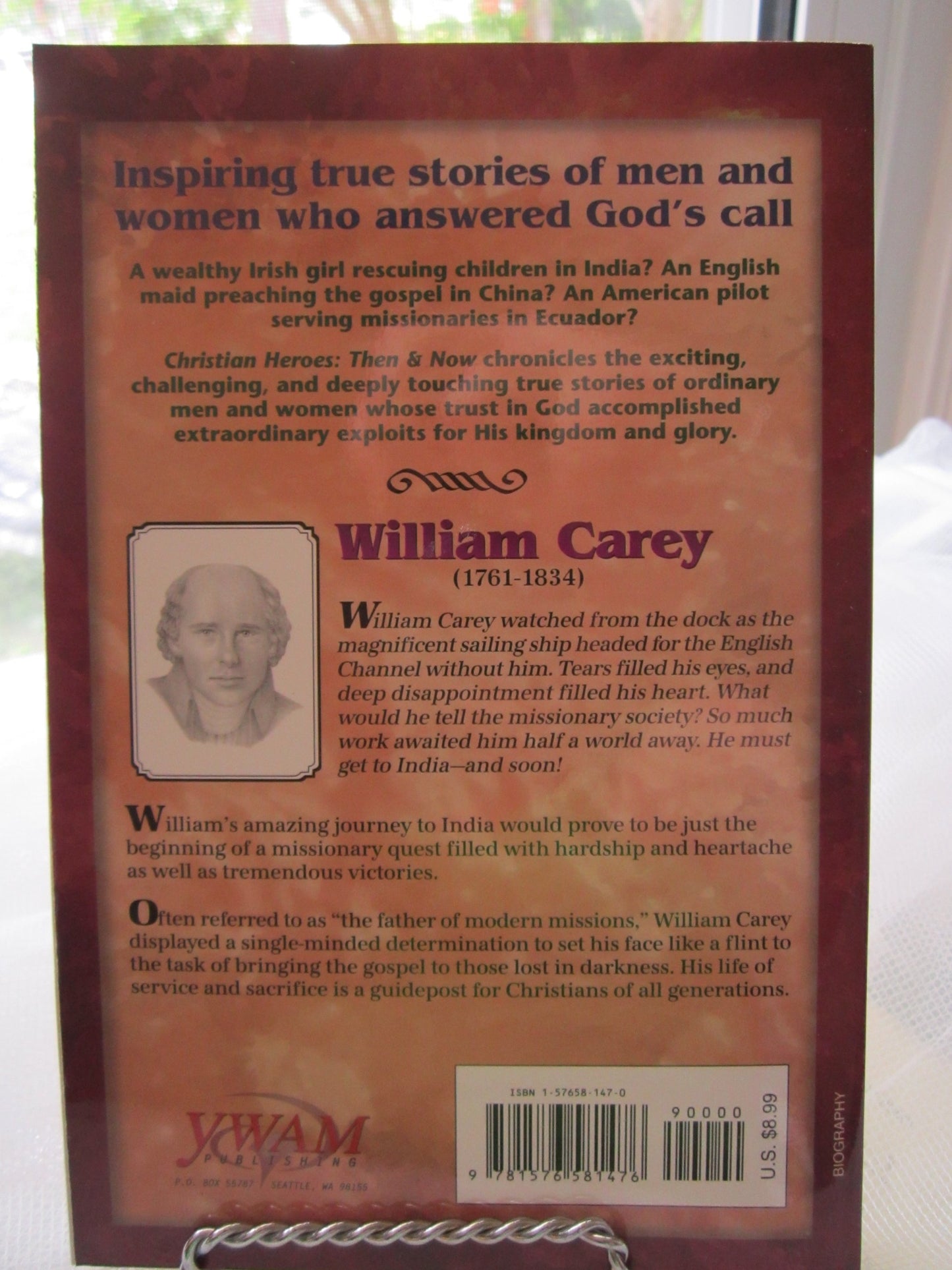William Carey: Obliged to Go (Christian Heroes: Then and Now)
