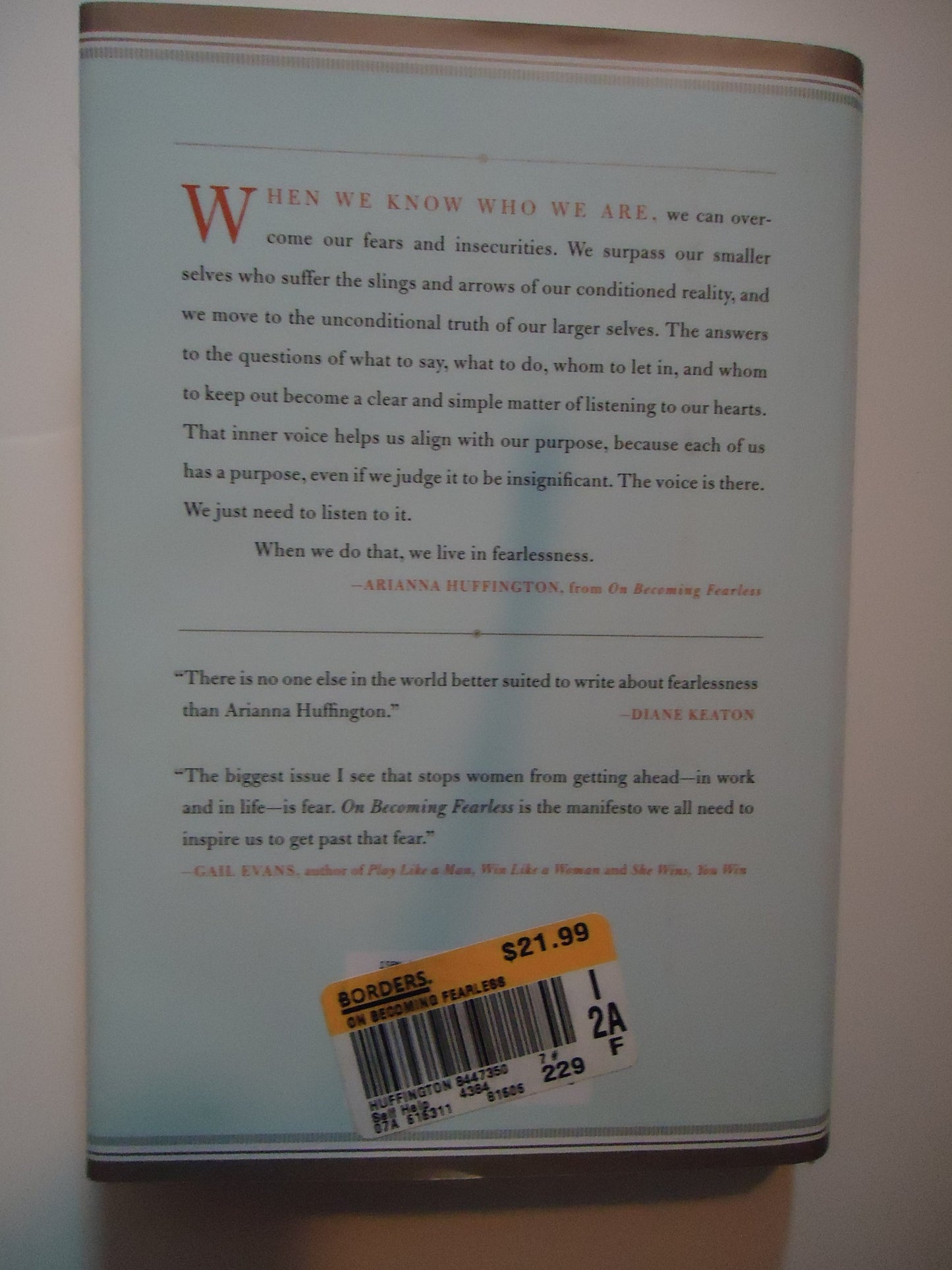 On Becoming Fearless.... in Love, Work, and Life