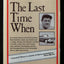The last time when