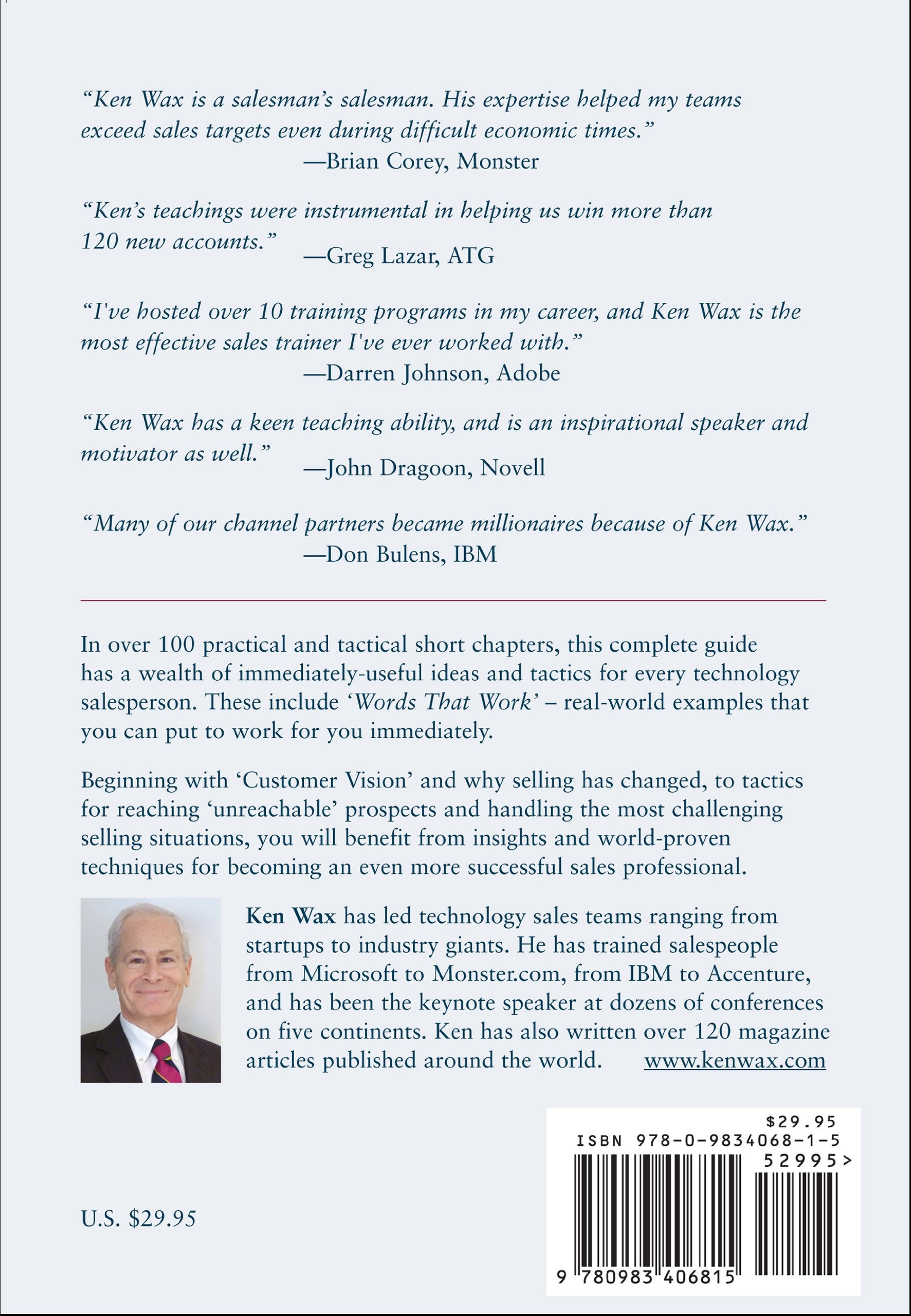 The Technology Salesperson's Handbook: 114 World Proven Lessons and Tactics