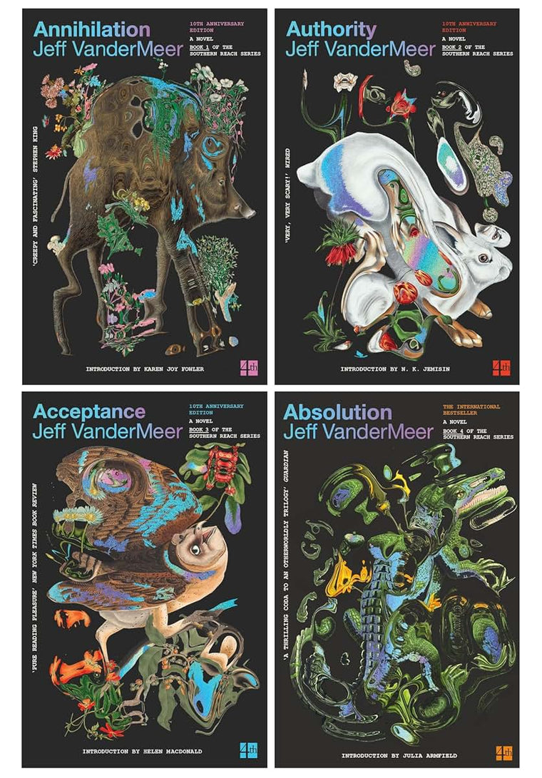 Southern Reach Series by Jeff VanderMeer 4 Books Collection Set (10th Anniversary Edition)
