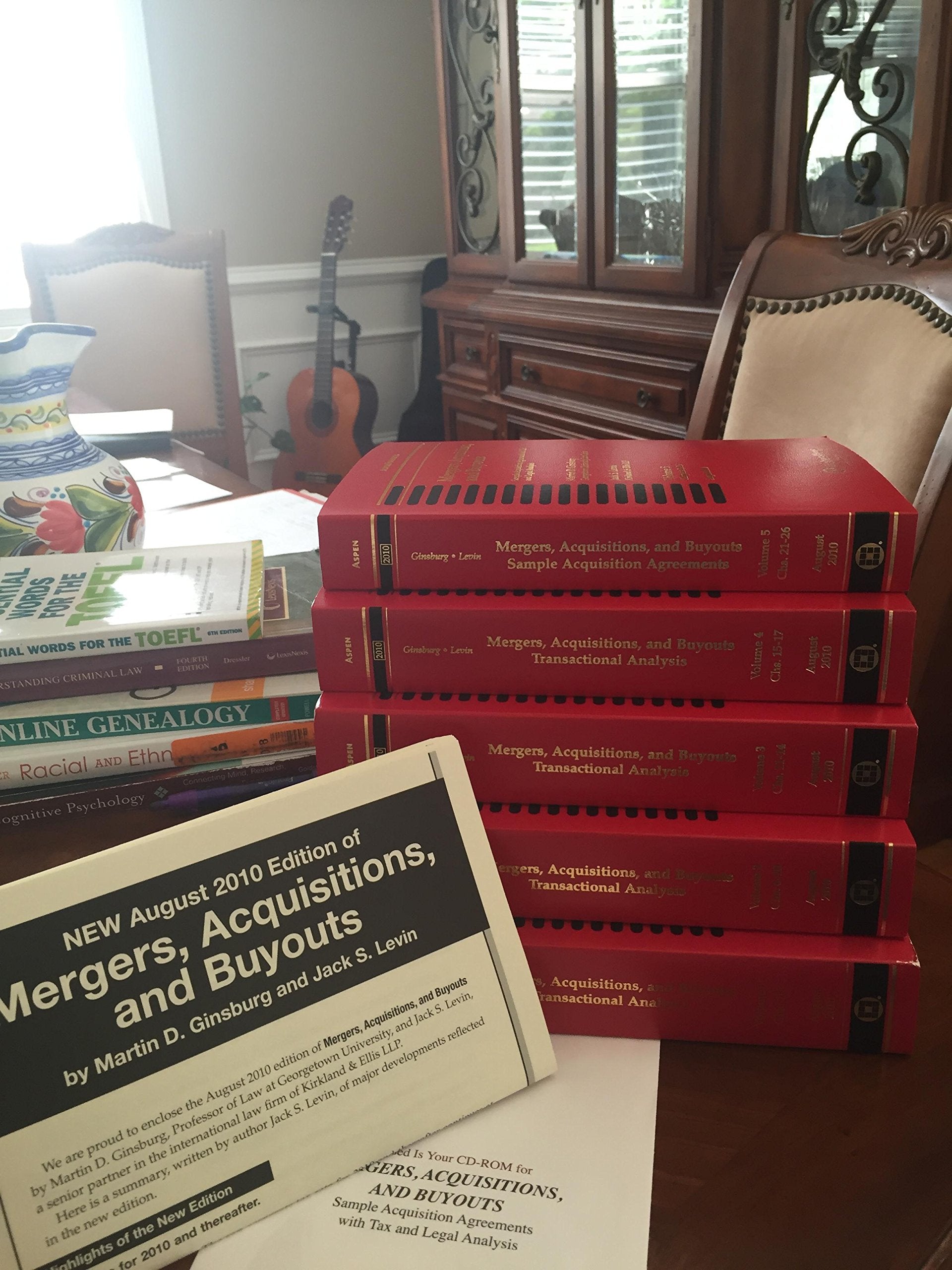 Mergers, Acquisitions, and Buyouts, August 2010: Five Volume Print Set