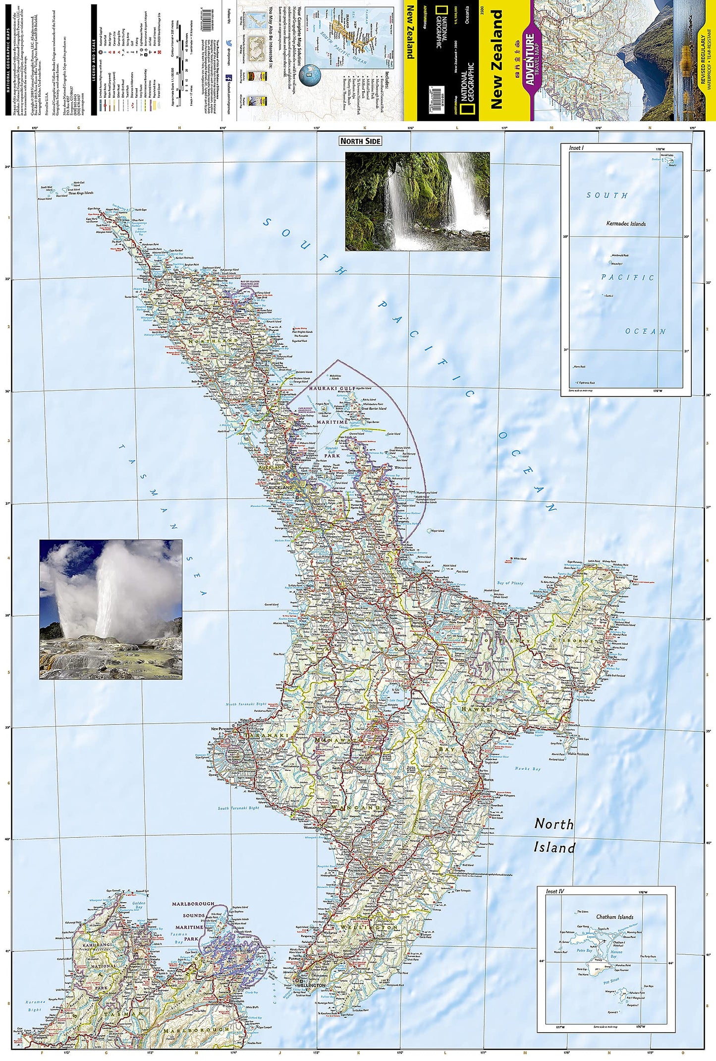 New Zealand Map (National Geographic Adventure Map, 3500)