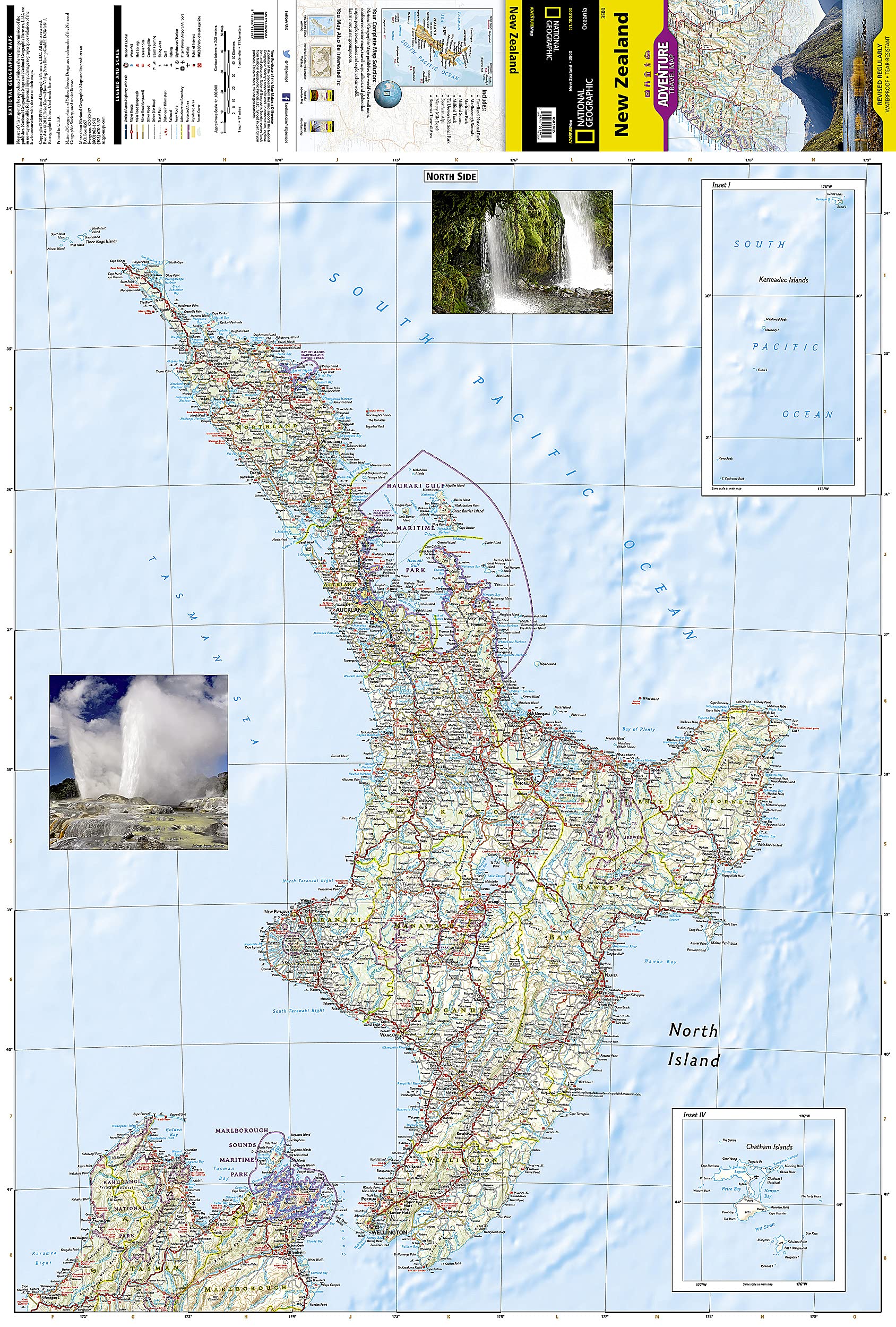 New Zealand Map (National Geographic Adventure Map, 3500)