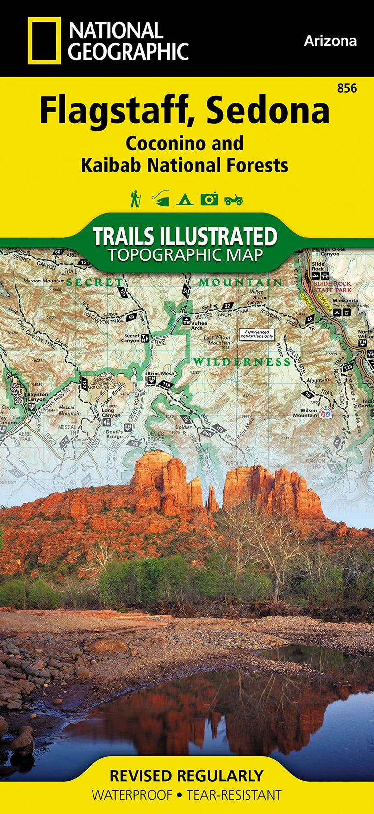 Flagstaff, Sedona Map [Coconino and Kaibab National Forests] (National Geographic Trails Illustrated Map, 856)