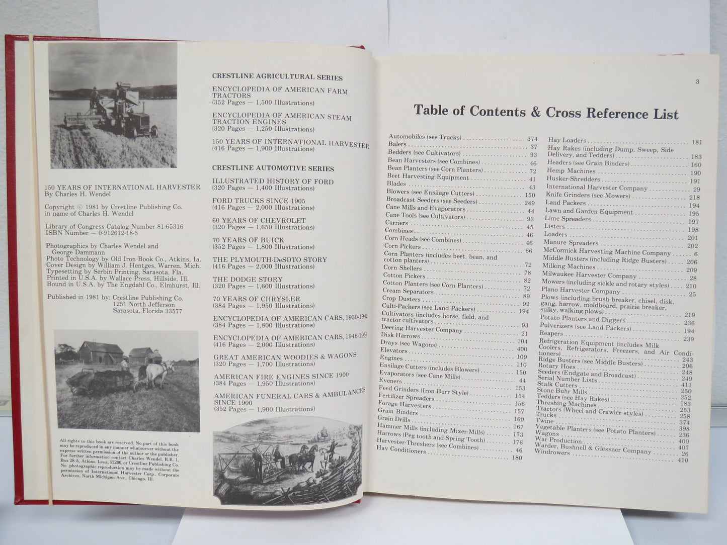 150 Years of International Harvester by C.H. Wendel