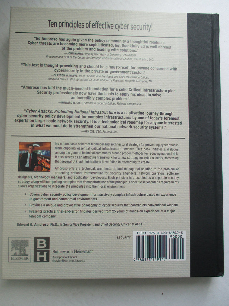 Cyber Attacks: Protecting National Infrastructure — back cover