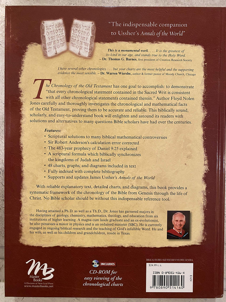 The Chronology of the Old Testament (Book) — back cover