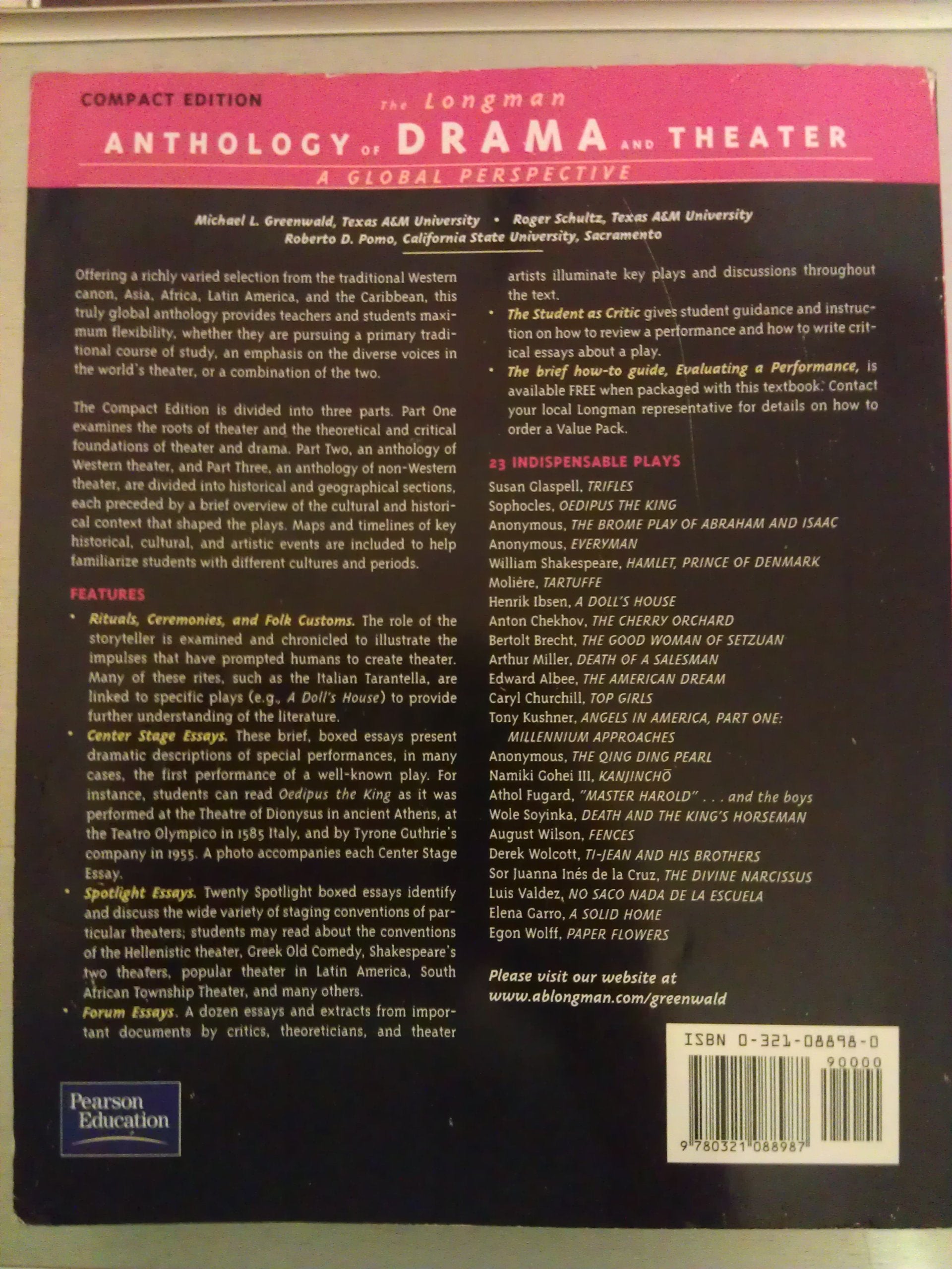 Longman Anthology of Drama and Theater, The: A Global Perspective, Compact Edition