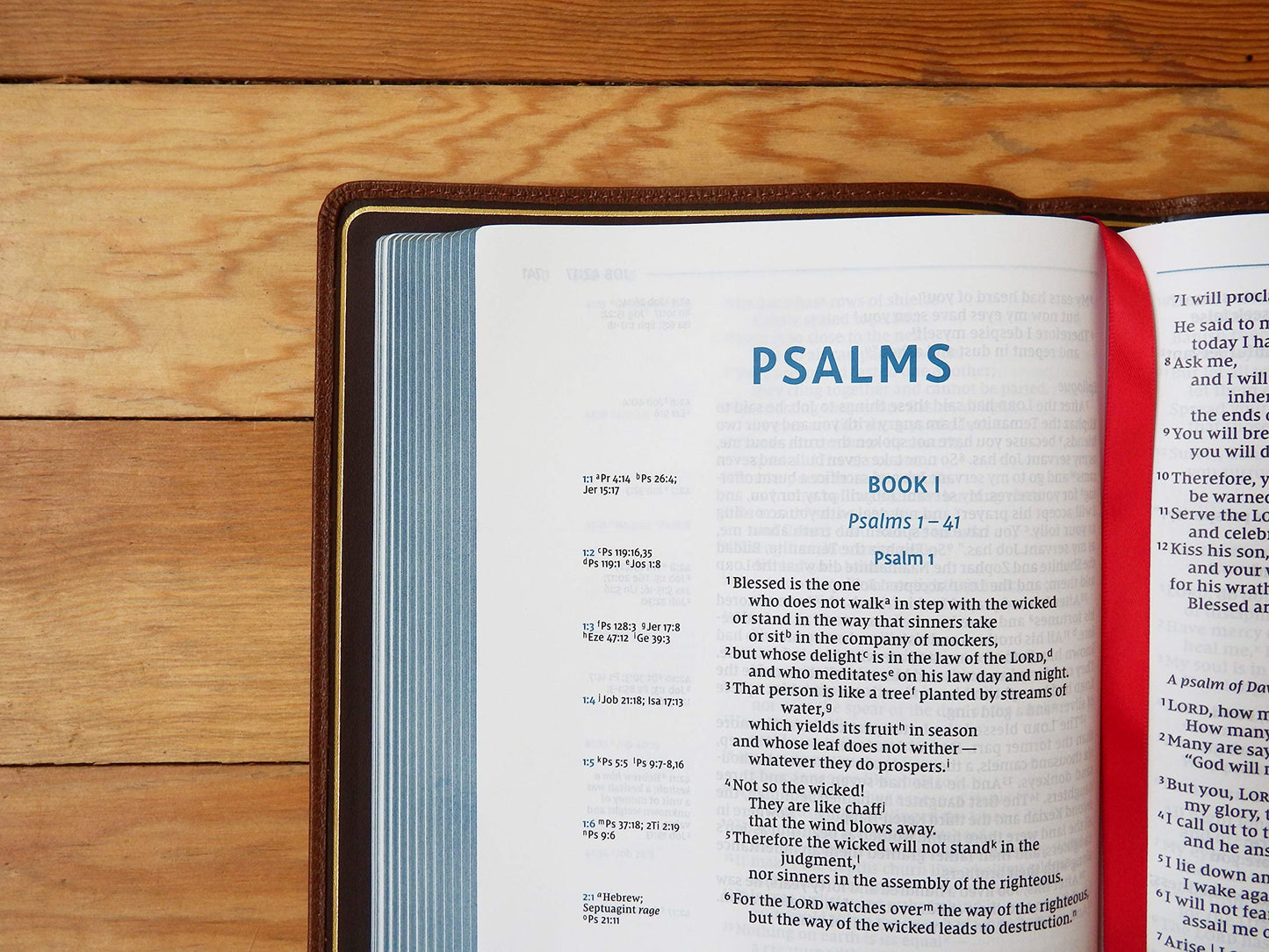 NIV, Wide Margin Side Column Reference Bible, Premium Goatsk