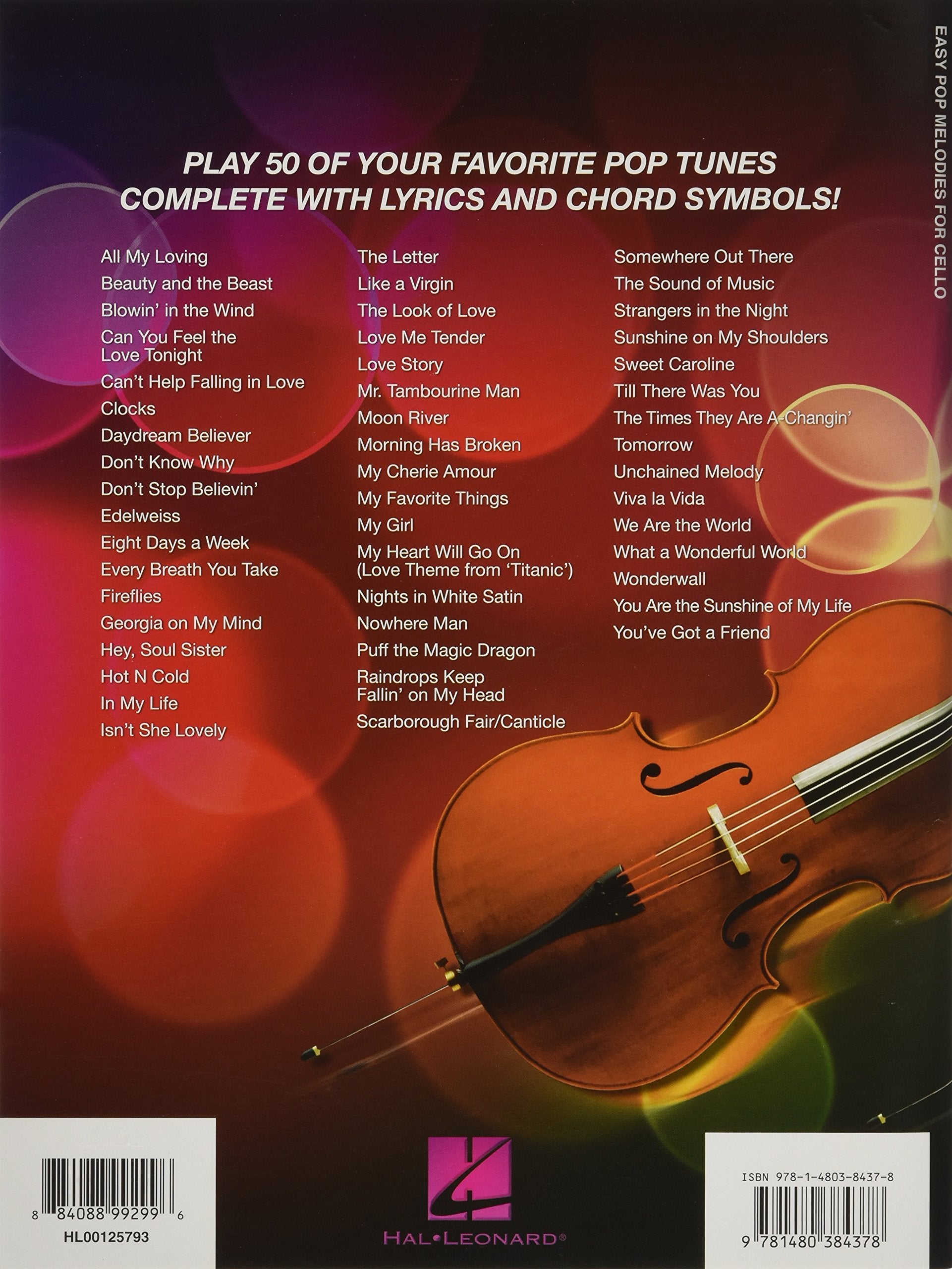 Easy Pop Melodies: for Cello
