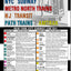 Streetwise Transitwise Map - Laminated New York Metropolitan Commuter Rail Map - Folding pocket size travel map with LIRR, NYC subway, NJ transit, path trains & Amtrak