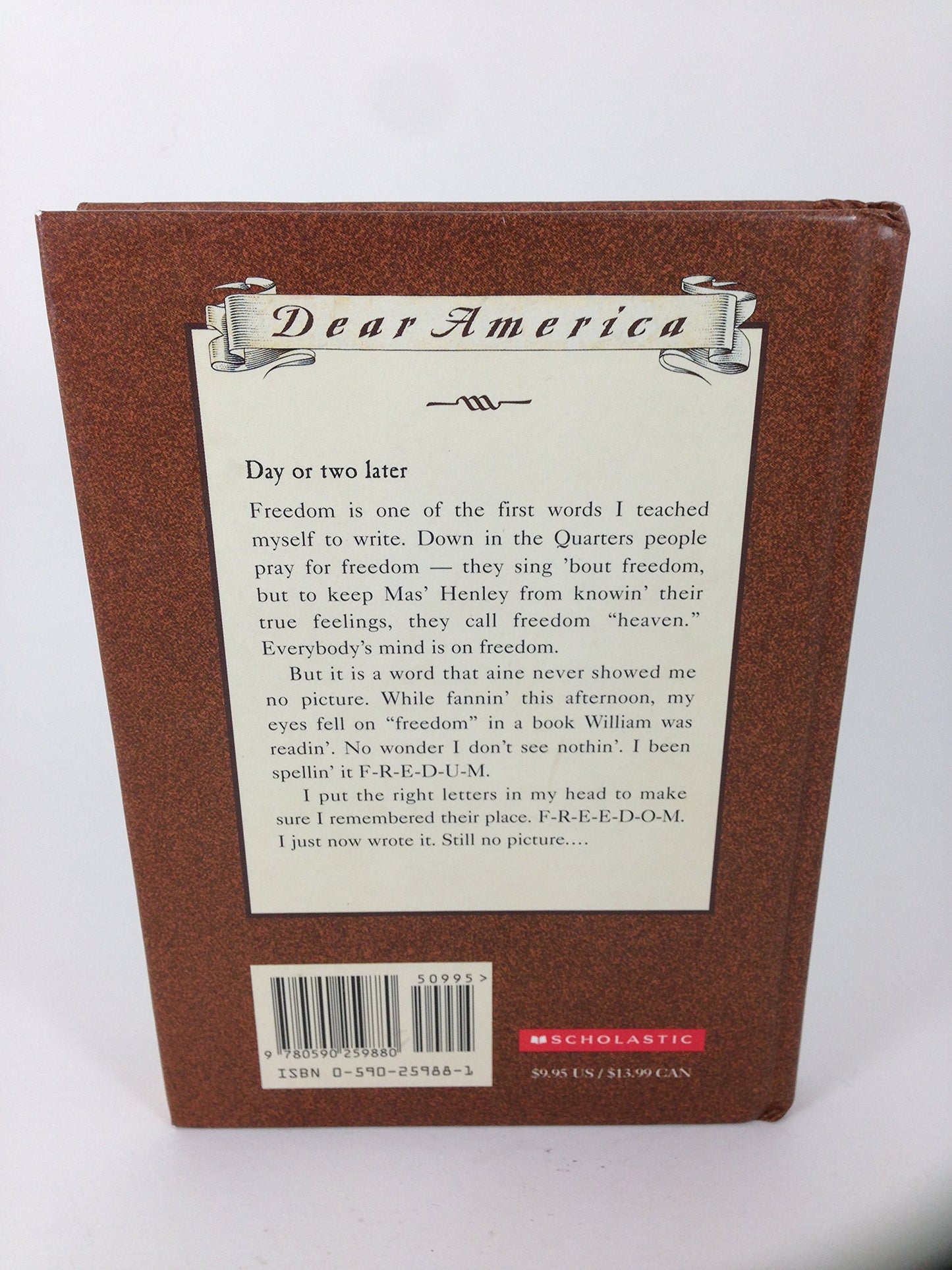 A Picture of Freedom: The Diary of Clotee, a Slave Girl, Belmont Plantation, Virginia 1859 (Dear America Series)