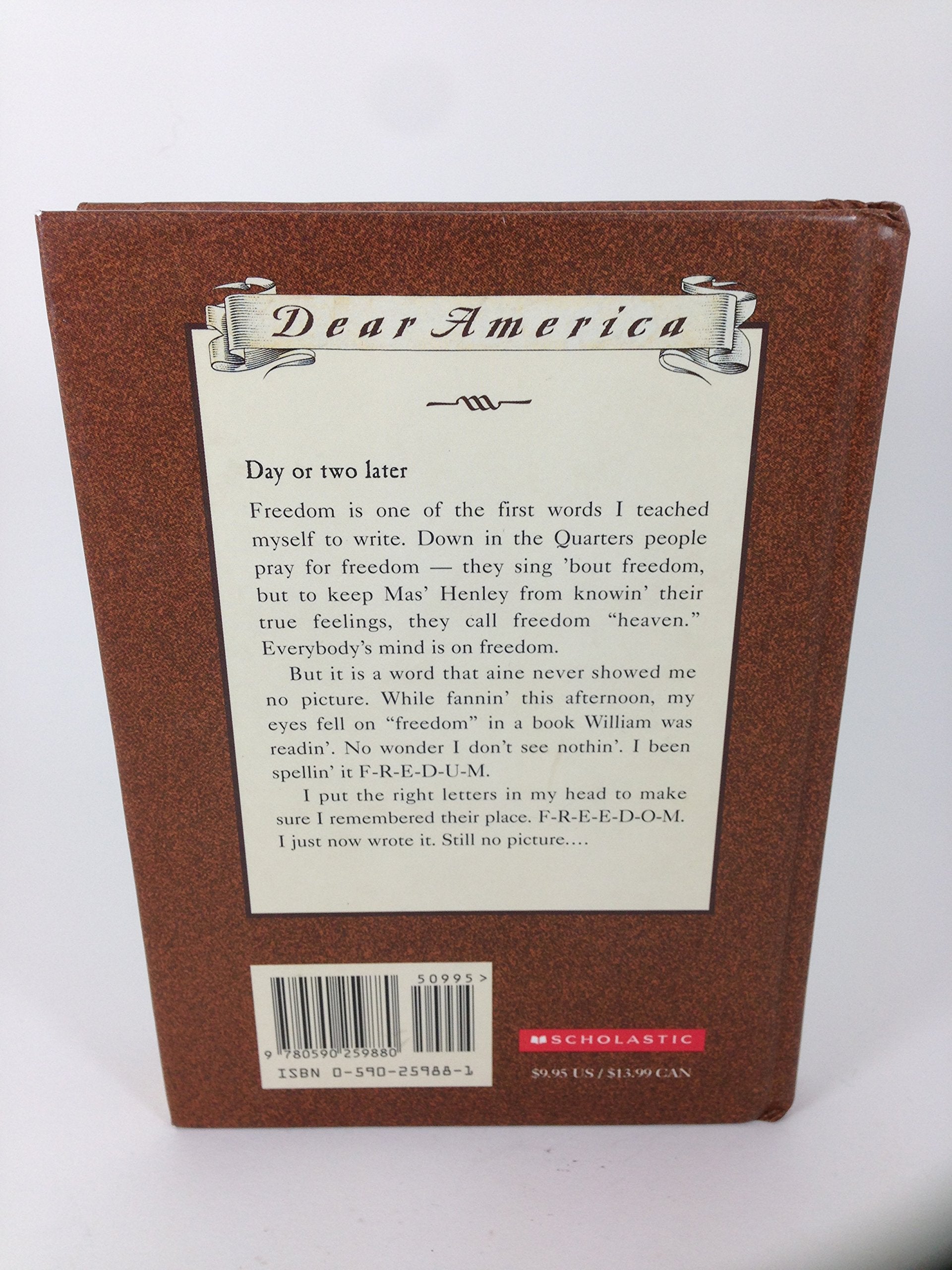 A Picture of Freedom: The Diary of Clotee, a Slave Girl, Belmont Plantation, Virginia 1859 (Dear America Series)