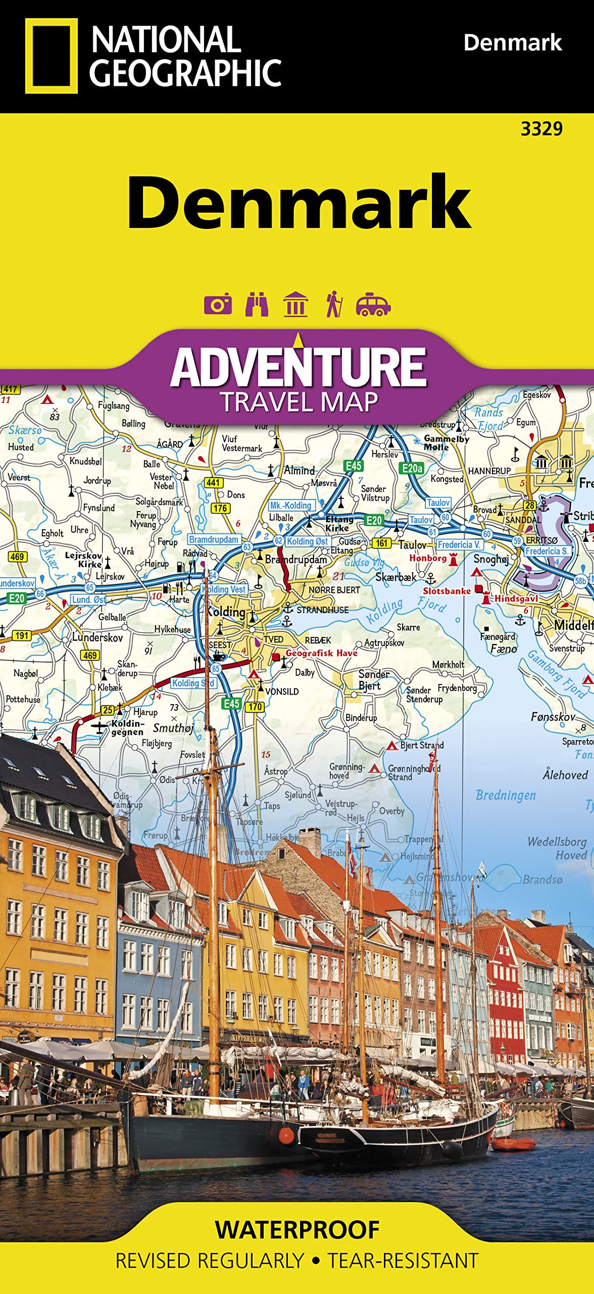 Denmark Map (National Geographic Adventure Map, 3329)
