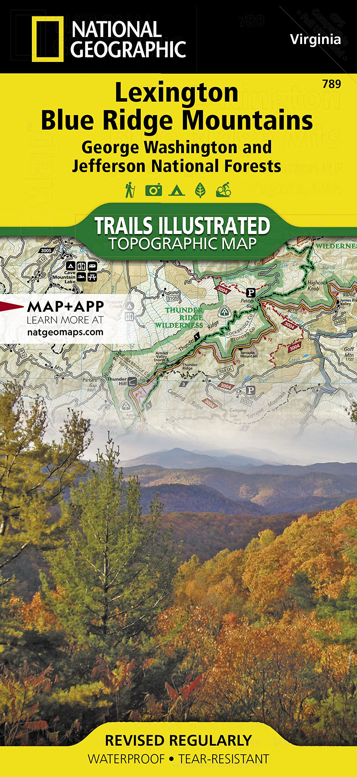 Lexington, Blue Ridge Mts Map [George Washington and Jefferson National Forests] (National Geographic Trails Illustrated Map, 789)