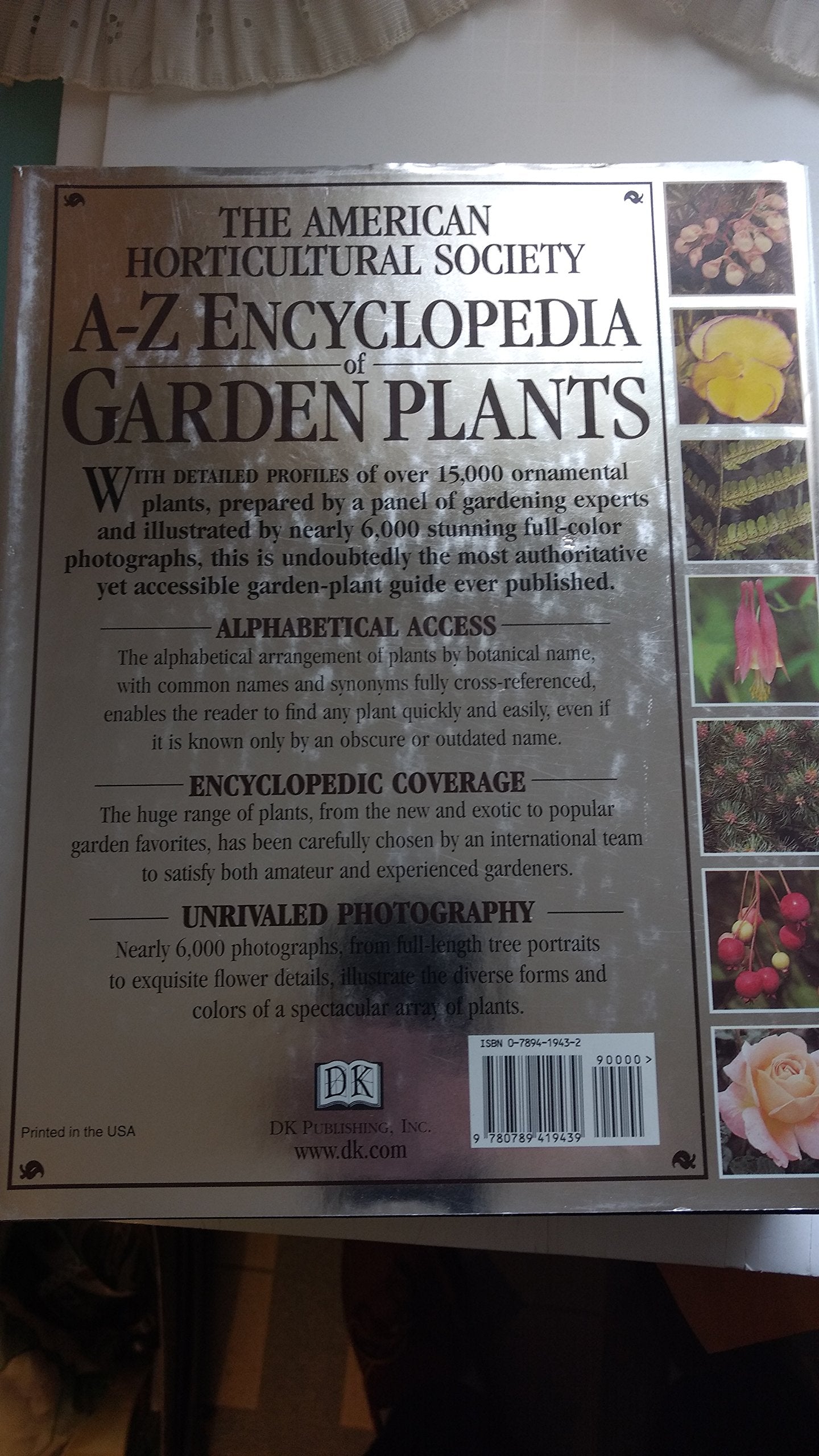 The American Horticultural Society A-Z Encyclopedia of Garden Plants