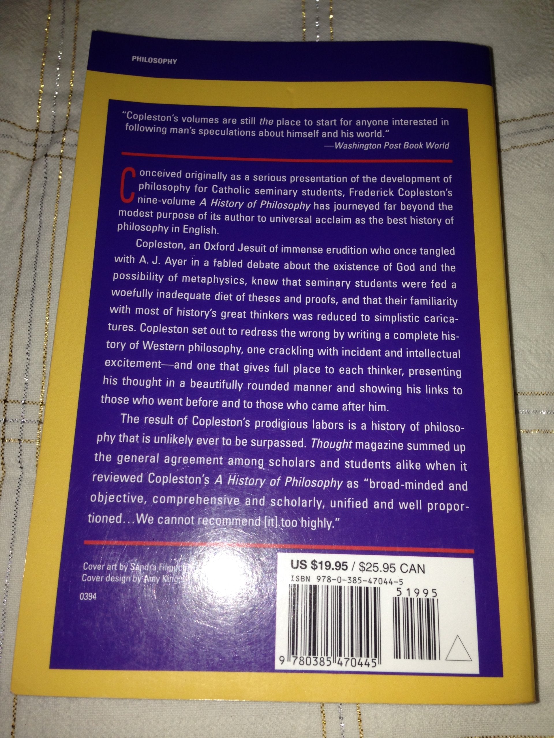 A History of Philosophy, Vol. 7: Modern Philosophy - From the Post-Kantian Idealists to Marx, Kierkegaard, and Nietzsche