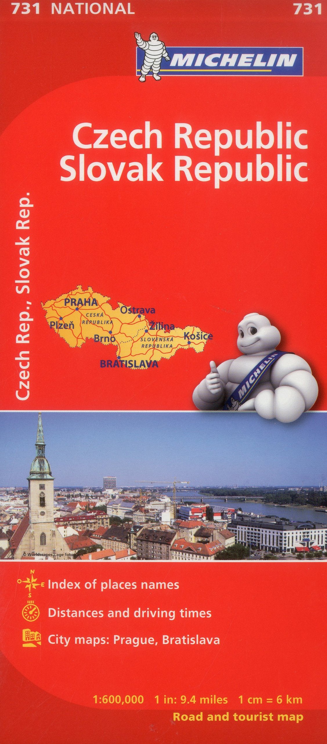 Michelin Czech & Slovak Republic Map 731 (Maps/Country (Michelin))