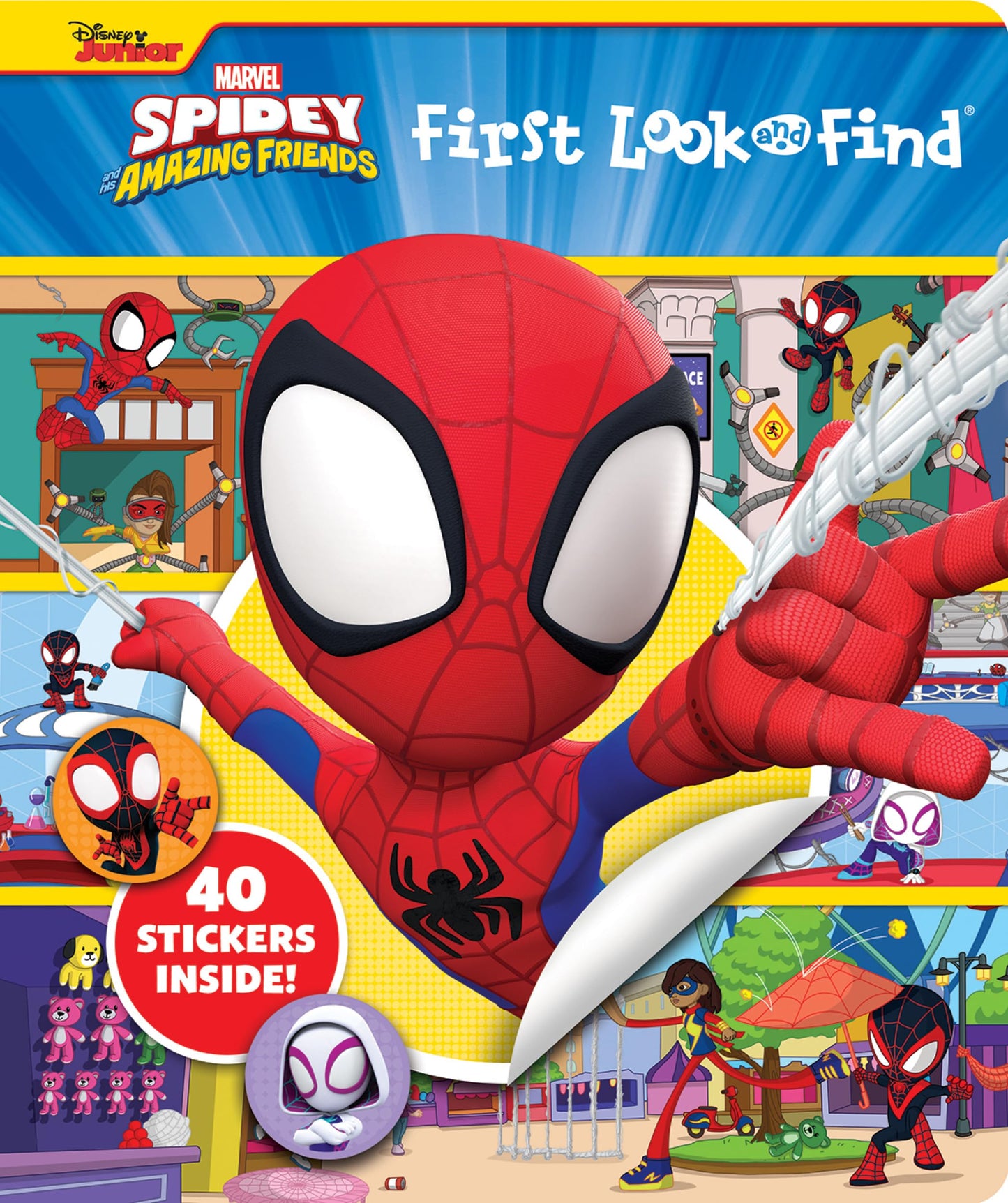 Marvel Spider-man - Spidey and His Amazing Friends - First Look and Find Activity Book with 40 Stickers - PI Kids