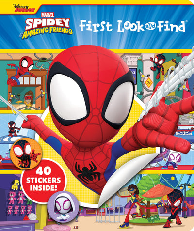 Marvel Spider-man - Spidey and His Amazing Friends - First Look and Find Activity Book with 40 Stickers - PI Kids