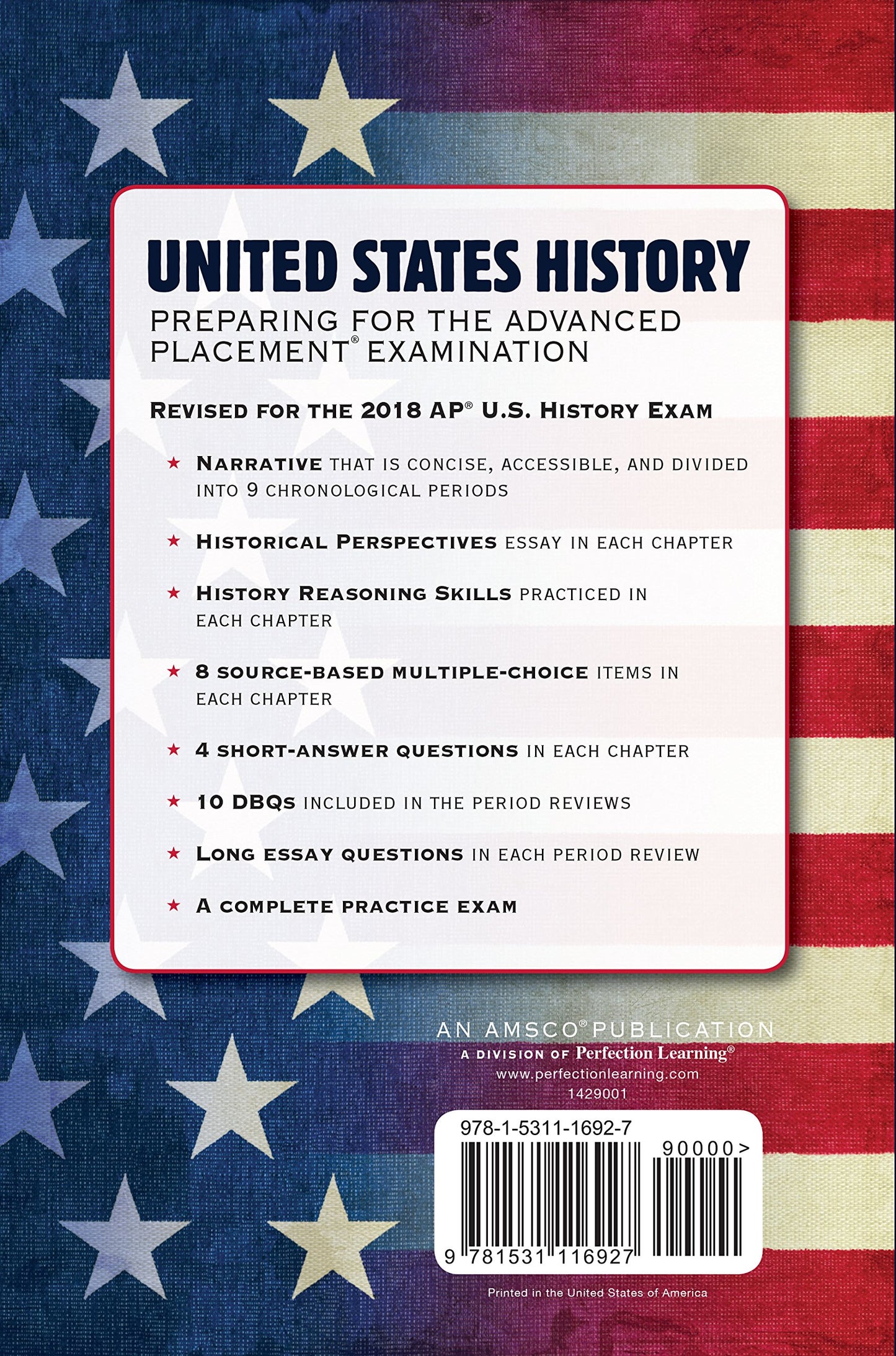 United States History: Preparing for the Advanced Placement Examination, 2018 Edition