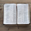 NLT Thinline Center-Column Reference Bible, Filament-Enabled Edition (LeatherLike, Rustic Brown, Indexed, Red Letter)