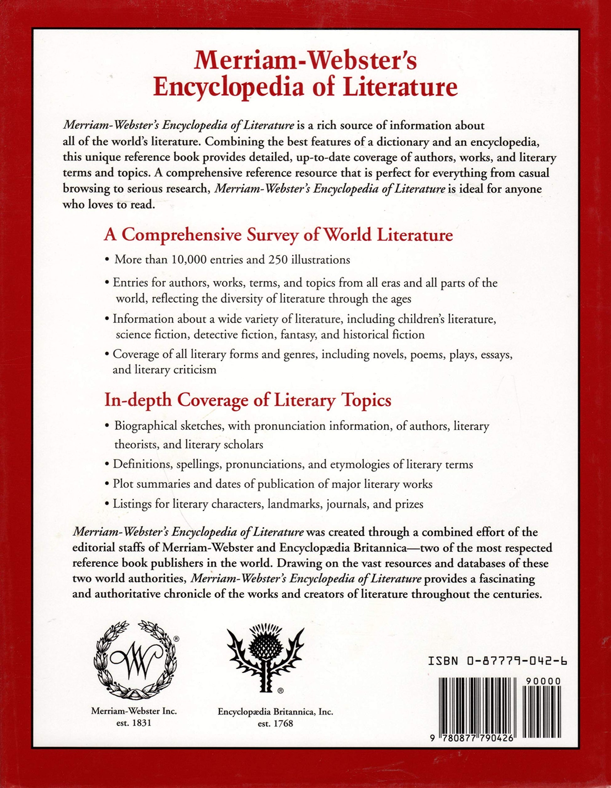 Merriam-Webster's Encyclopedia of Literature