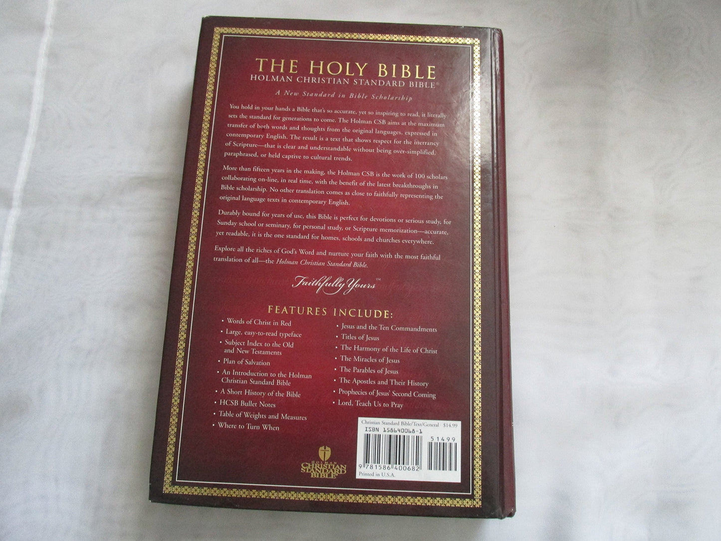 Holy Bible Holman Christian Standard Bible: Red-Letter Text Edition