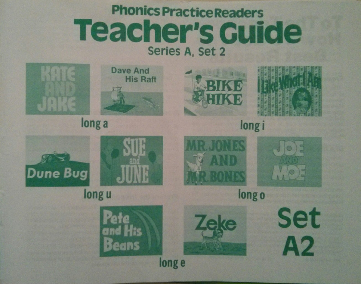 Phonics Practice Readers Teachers Guide Series A, Set 2