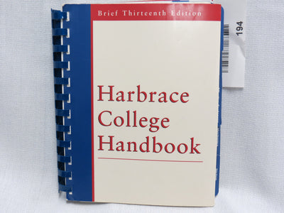HARBRACE HANDBOOK,BRIEF 13ED