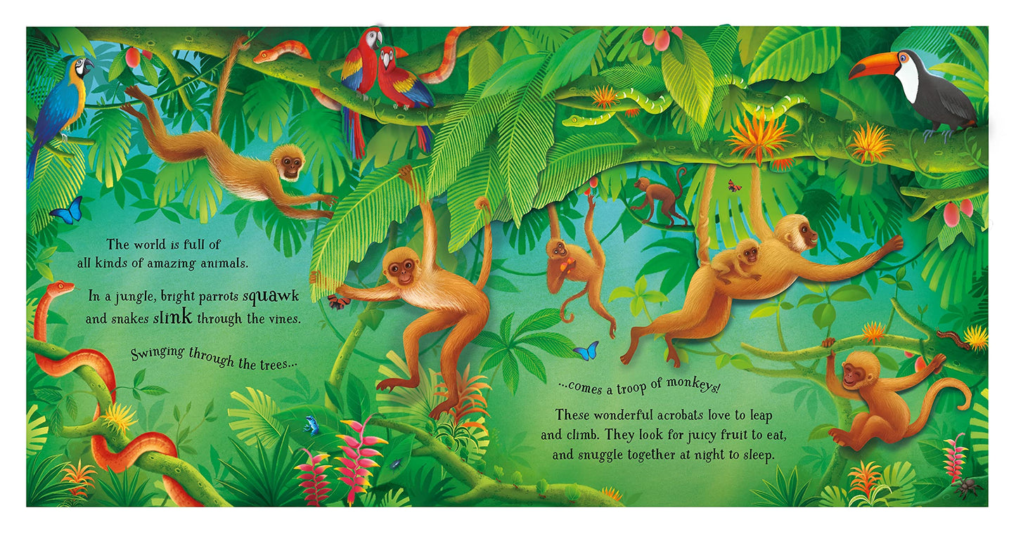 Pop-Up Animals: A Gorgeous Pop-Up Book About Tigers, Monkeys, and Pandas for Children (Ages 5-7)