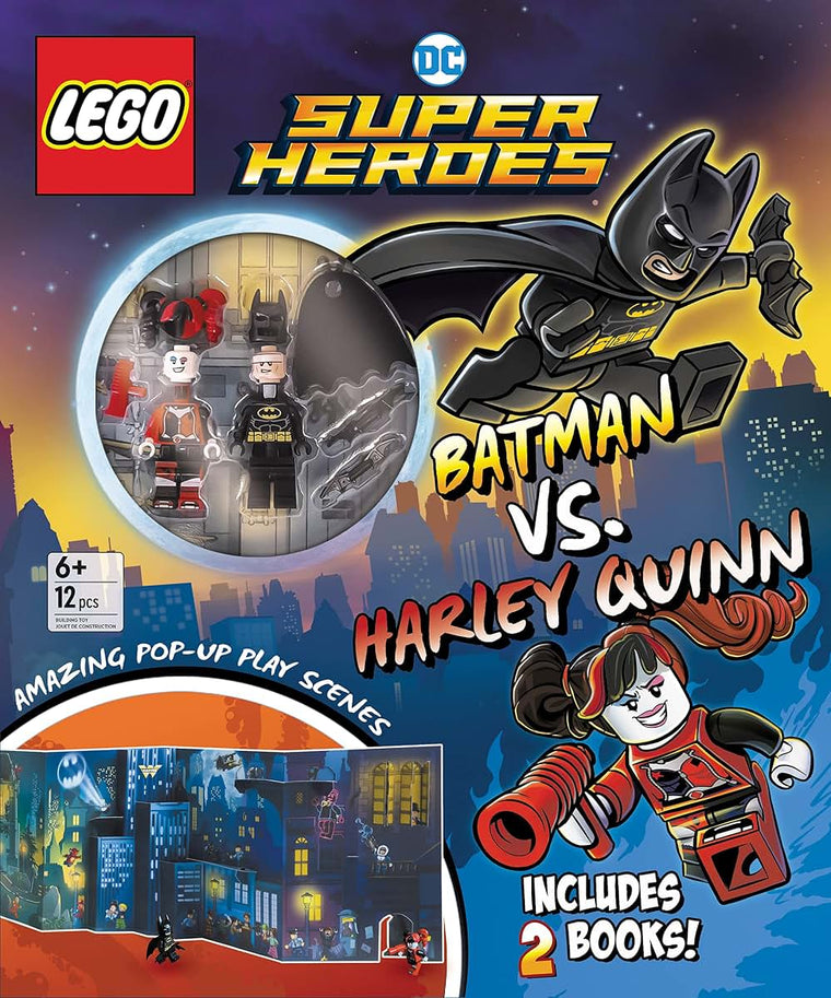LEGO DC Super Heroes Batman VS. Harley Quinn: Activity Book with Fun Activities, Pop-Up Play Scene, and 2 LEGO(R) Minifigures to Inspire Imagination and Creativity!